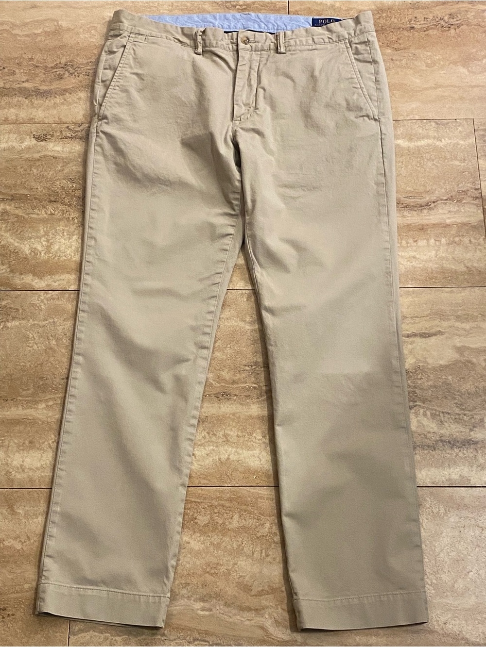 Polo by Ralph Lauren Tan Men’s Chino Pants Cotton Twill Slim Stretch